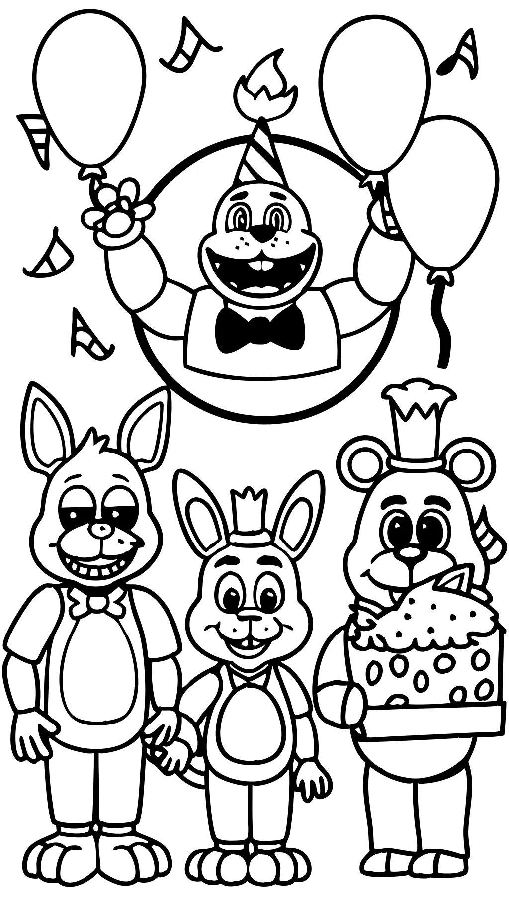 Página para colorear de FNAF